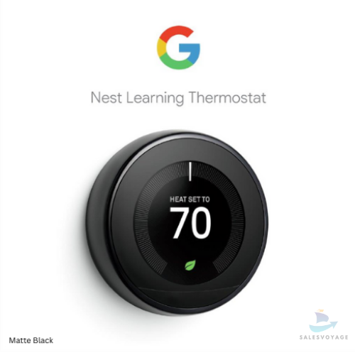 SEALED Black Matte Google / Nest 3rd Gen Programmable Thermostat T3016US